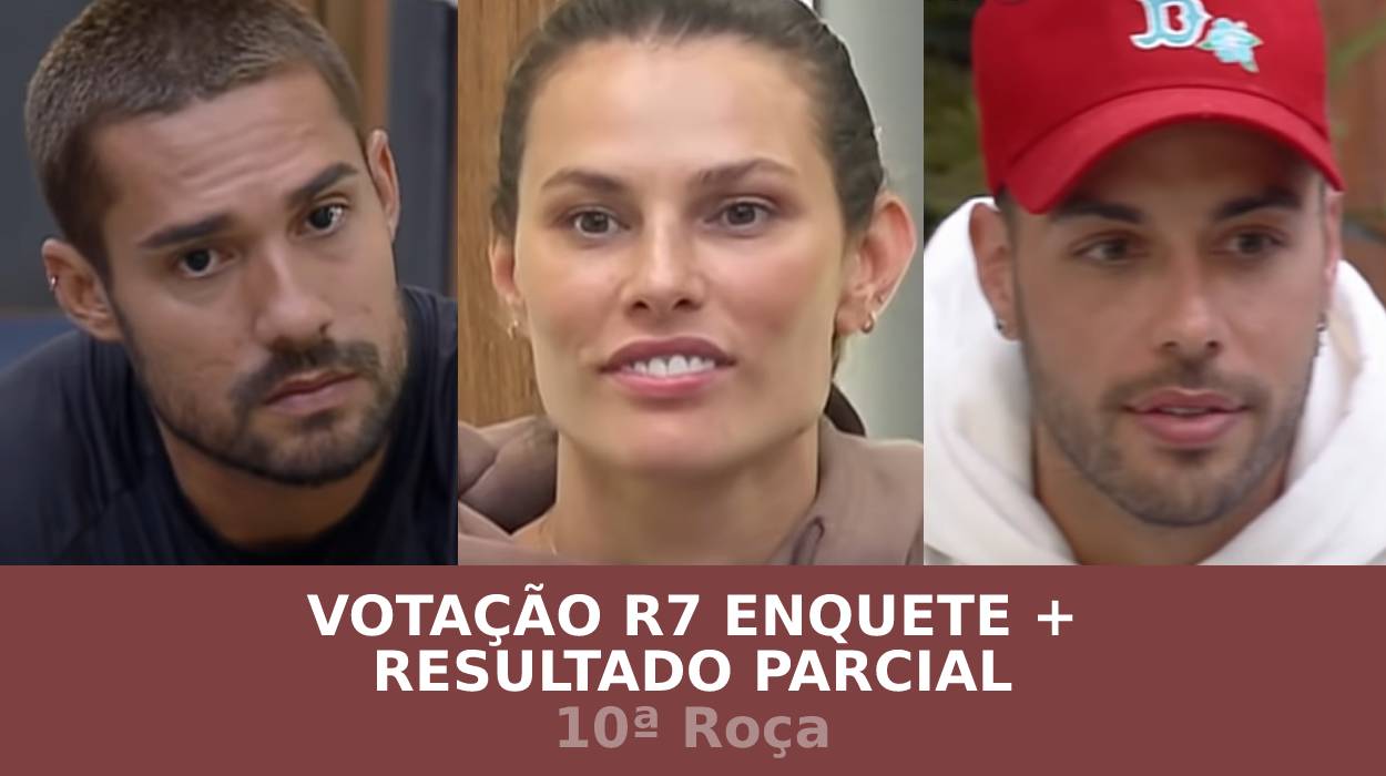 Votação R7 Enquete Resultado parcial quem sai e quem fica em A