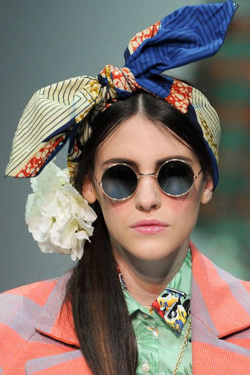 Stella Jean Spring 2014 - Head Scarves and Round Sunglasses