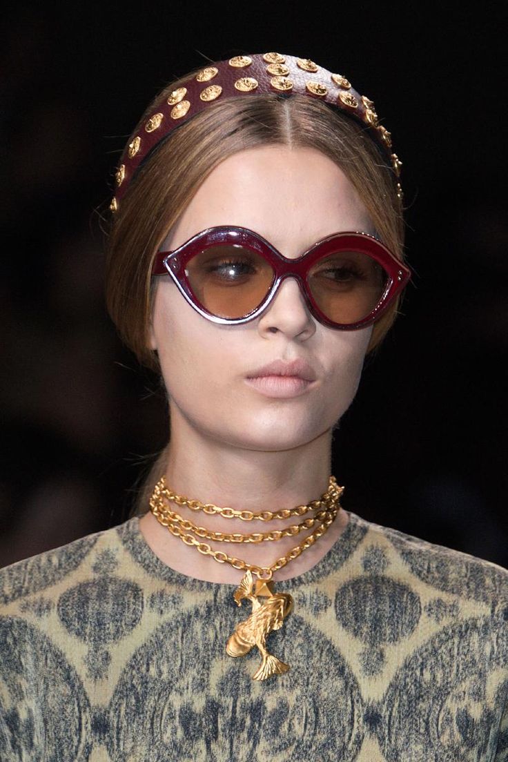 Valentino ss 2014 studded hair accessories and lip sunglasses