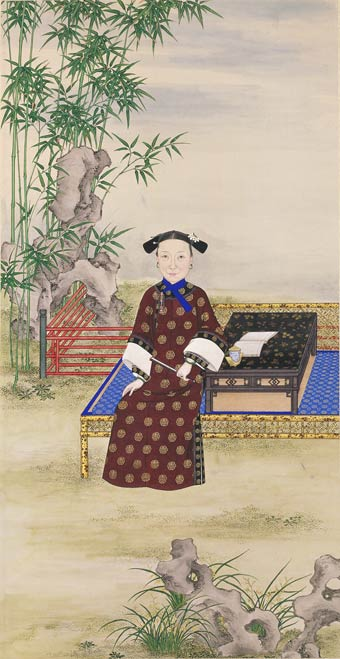 The_Portrait_of_the_Qing_Dynasty_Cixi_Imperial_Dowager_Empress_of_China_by_an_Imperial_Painter_2