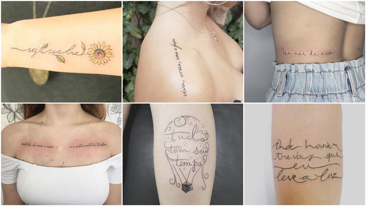 6 tatuagens com frases que carregam um significado especial - Portal 6
