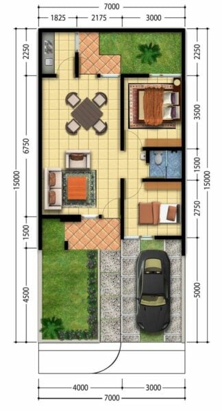 Planta Baixa: Casa Com Dois Quartos, 16 Modelos Do Pequeno Ao Espaçoso 