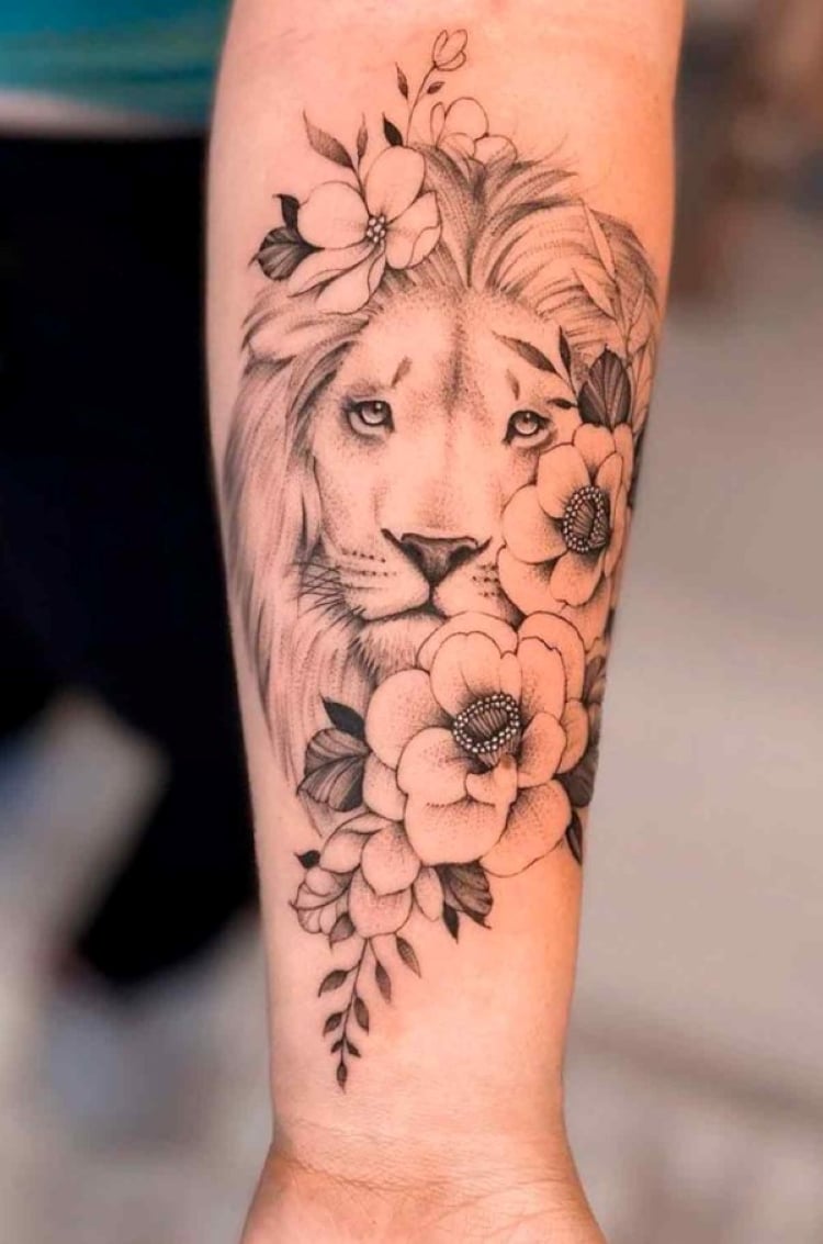 Melhores ideias de tatuagem de leão e significados, Fashion Bubbles