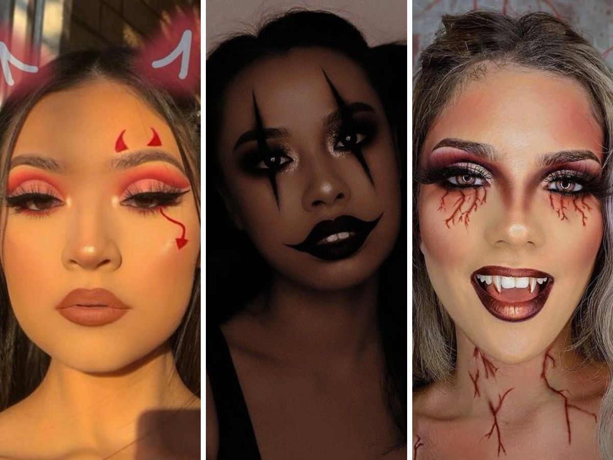 Maquiagem de Halloween: Duas opções simples e fáceis de fazer