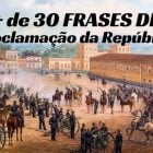 quadro de Proclamação da República com frases