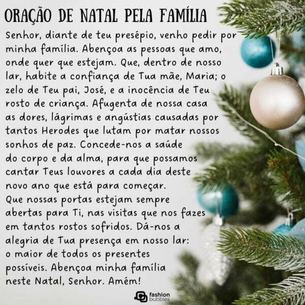 Oração De Natal: 40 Preces Para Agradecer E Pedir Bênçãos | Fashion Bubbles