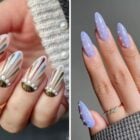 Opções de unhas com pérolas