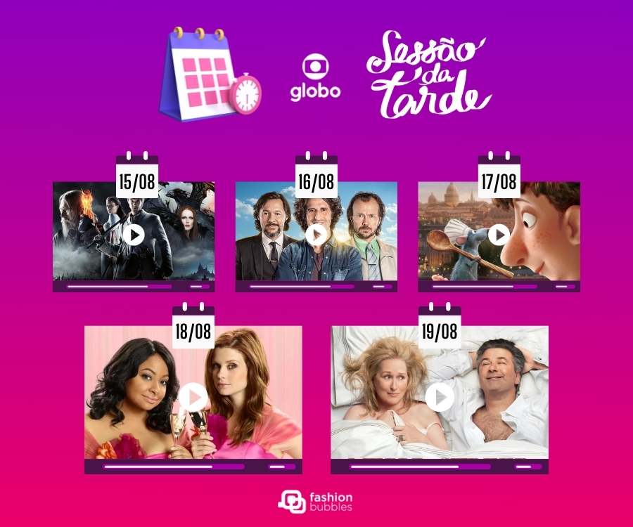 Veja a programação de filmes do fim de semana de 15 e 16 de julho na TV  Globo, novidades