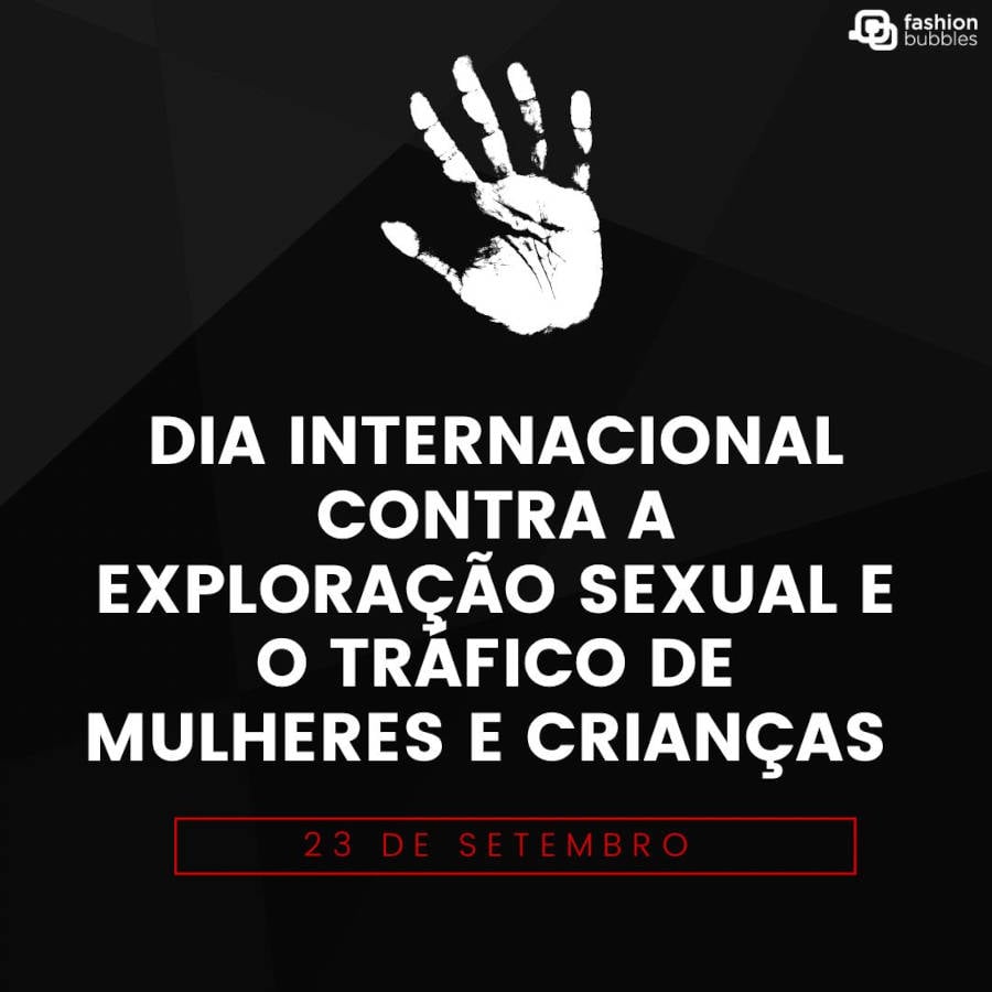 Ilustração do dia 23 de setembro Dia Internacional Contra a Exploração Sexual e o Tráfico de Mulheres e Crianças