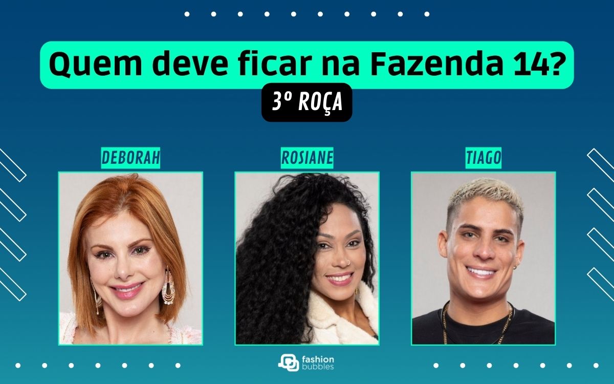 Votação da roça em 'A fazenda 2022' coloca Deborah Albuquerque, Rosiane  Pinheiro e Tiago Ramos na berlinda - TV e Lazer - Extra Online