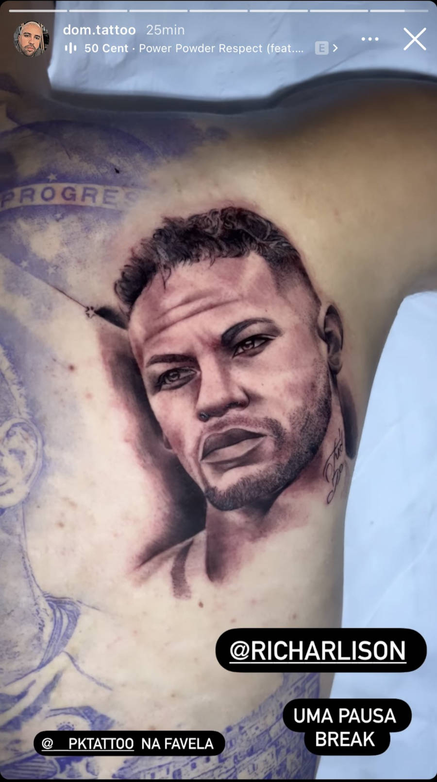 Tatuagem 50 cent