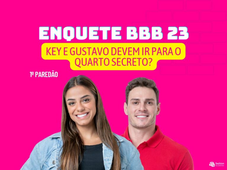 BBB 23 enquete 1º Paredão Gshow: votar para Key Alves e Gustavo irem para o Quarto Secreto