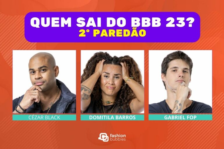 Votação Gshow + Enquete BBB 23: Cezar Black, Domitila Barros ou Gabriel Fop, quem sai no 2º Paredão? E quem fica?