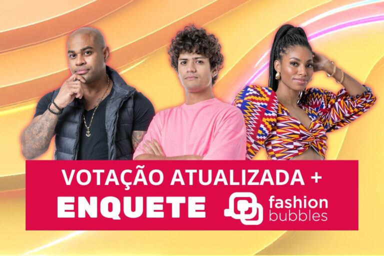 Enquete BBB 23 Fashion Bubbles: quem deve ser eliminado, Cezar, Gabriel ou Tina? Vote e veja resultado parcial atualizado do 3º Paredão