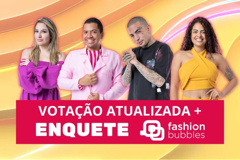 Enquete BBB 23 Fashion Bubbles: quem deve ser eliminado, Amanda, Bruno, Guimê ou Paula? Vote e veja resultado parcial atualizado do 4º Paredão