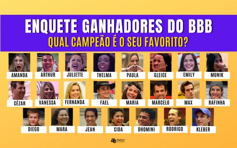 Enquete ganhadores do BBB: qual campeão do Big Brother Brasil é o seu favorito?