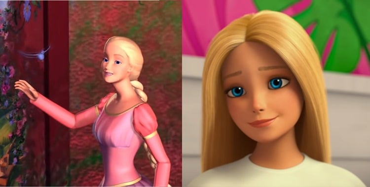 Antes e depois da Barbie nos filmes