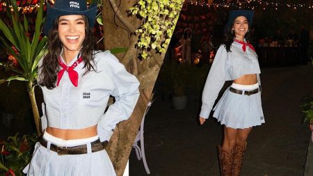 Bruna Marquezine investe em “look caipira” de R$ 15 mil e arrasa em festa junina com João Guilherme