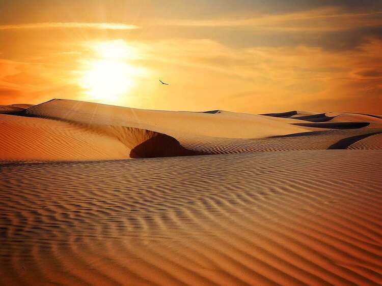 Pôr do Sol no Deserto do Saara