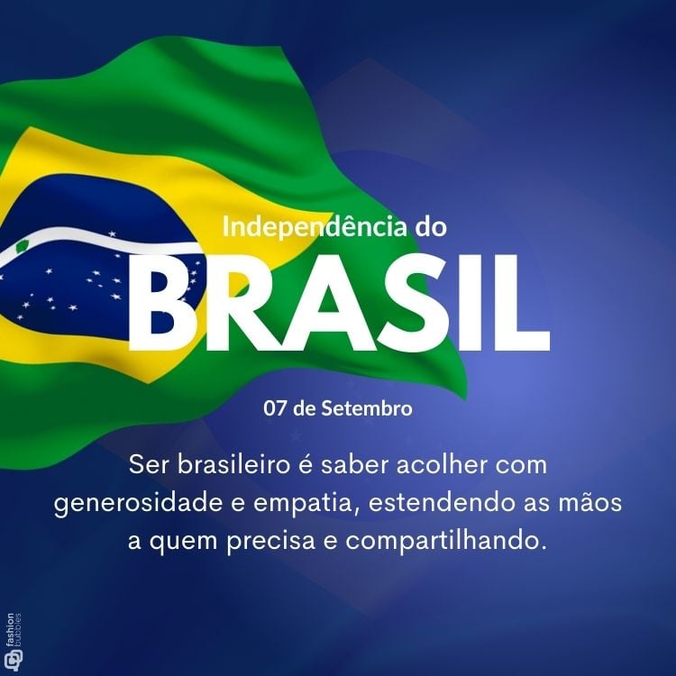 Ser brasileiro é saber acolher com generosidade e empatia, estendendo as mãos a quem precisa e compartilhando.