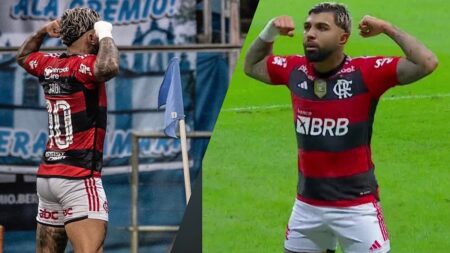 Partes íntimas de Gabigol chamam atenção na web e jogador ganha elogio de narrador: “Gostoso demais”