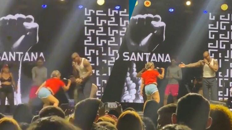 Leo Santana no palco.
