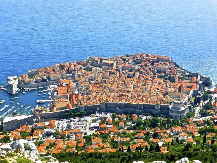 cidade de Dubrovnik na Croácia