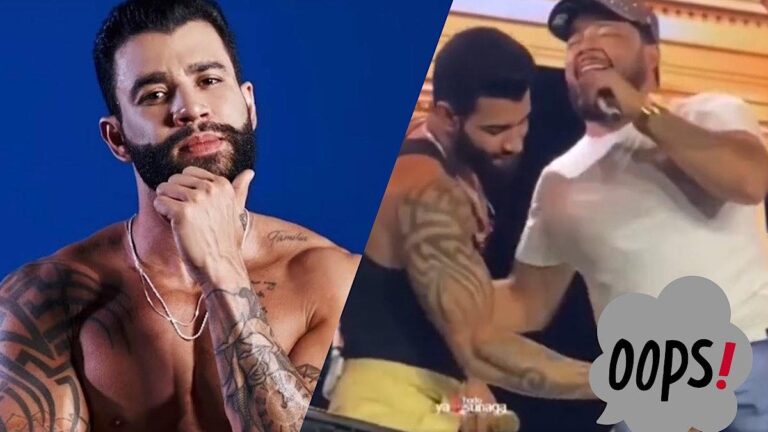 Gusttavo Lima atola a mão nas partes íntimas de sertanejo no meio do show: “Brotheragem”