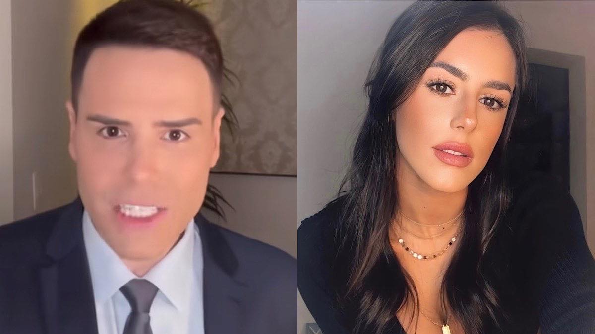 Luiz Bacci e Bianca Biancardi se estranhas nas redes.