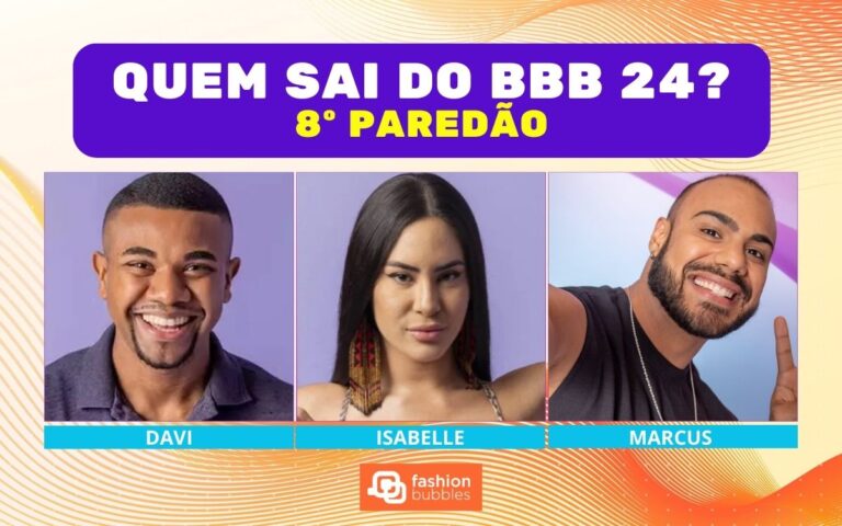 Enquete BBB 24 + Votação Gshow: Davi, Isabelle ou Marcus, quem sai no 8º Paredão? E quem deve ficar?