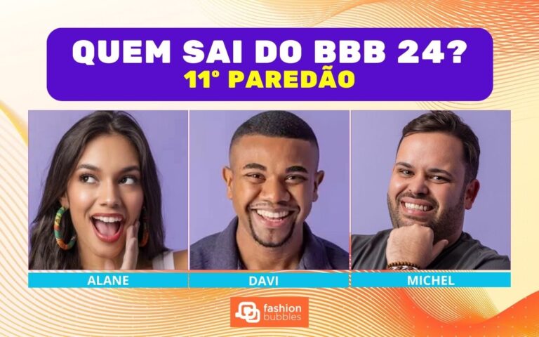 Enquete BBB 24 + Votação Gshow: Alane, Davi ou Michel, quem é o mais cotado para sair no 11º Paredão? E quem fica?