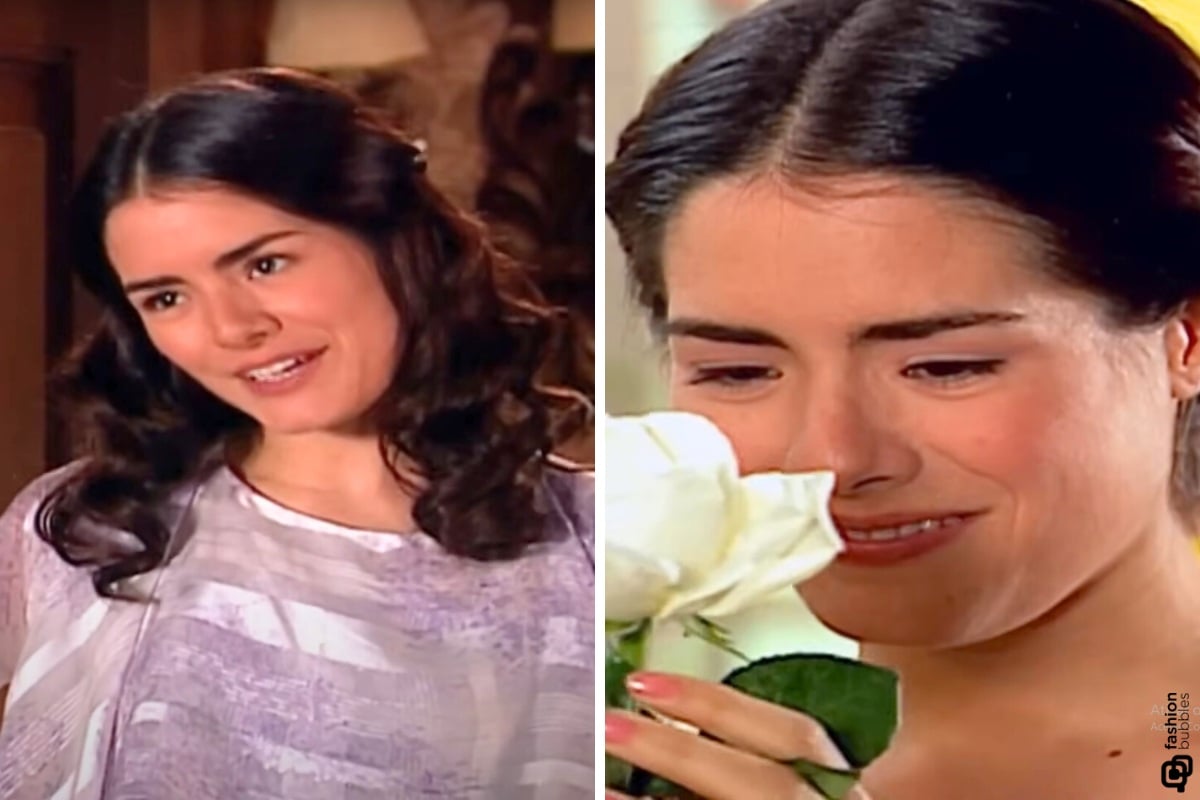 Print de episódio da novela Alma Gêmea, cenas de Luna, interpretada por Liliana de Castro