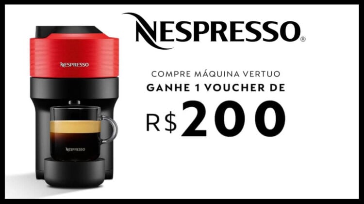 Ofertas do dia: até 45% de desconto na máquina de café Vertuo Pop da Nespresso