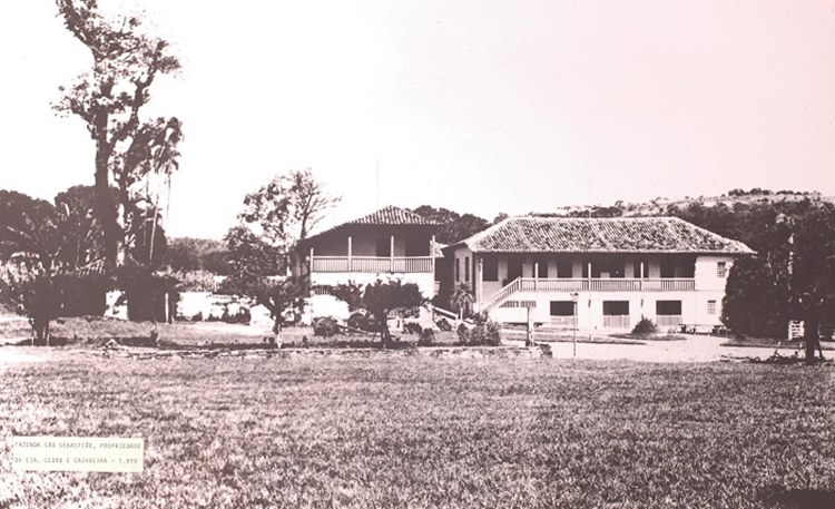 Fazenda São Sebastião, primeira sede da empresa Companhia de Fiação e Tecidos Cedro & Cachoeira em 1872