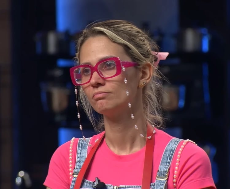 Print de Rafaela no MasterChef Brasil 2024, 1ª eliminada do reality