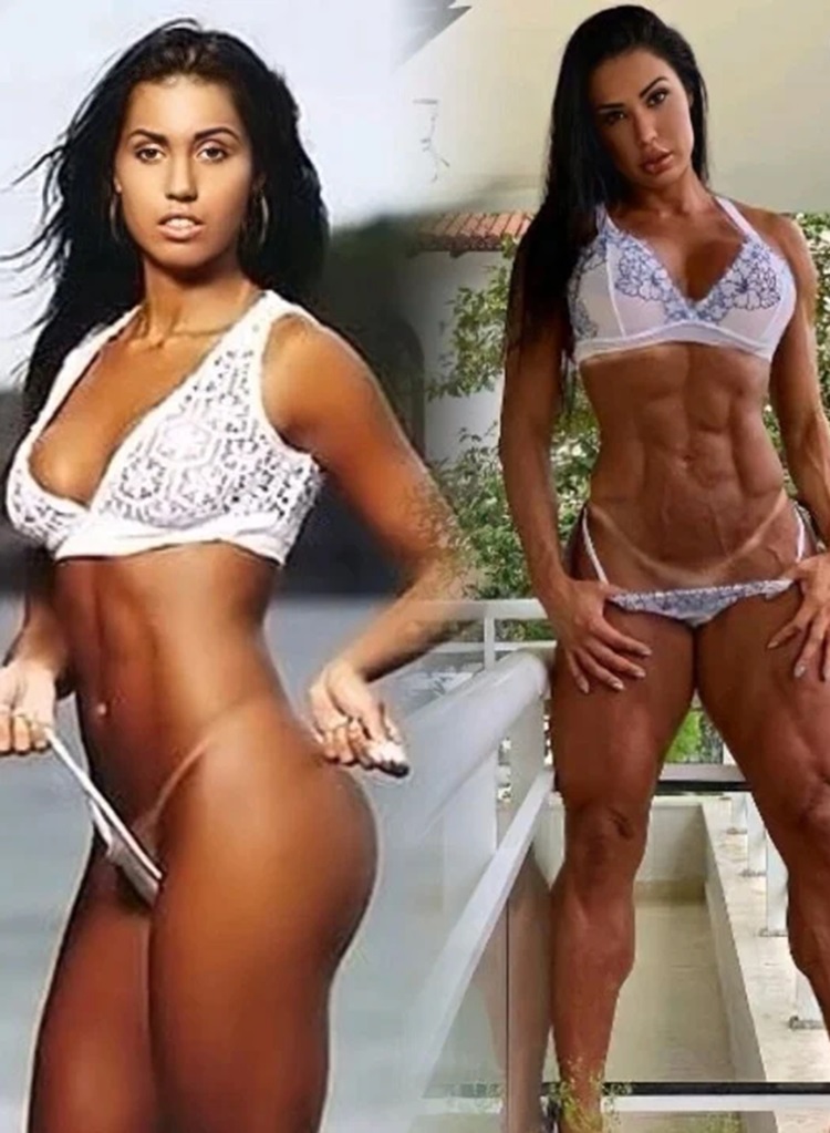 Gracyanne Barbosa antes da musculação