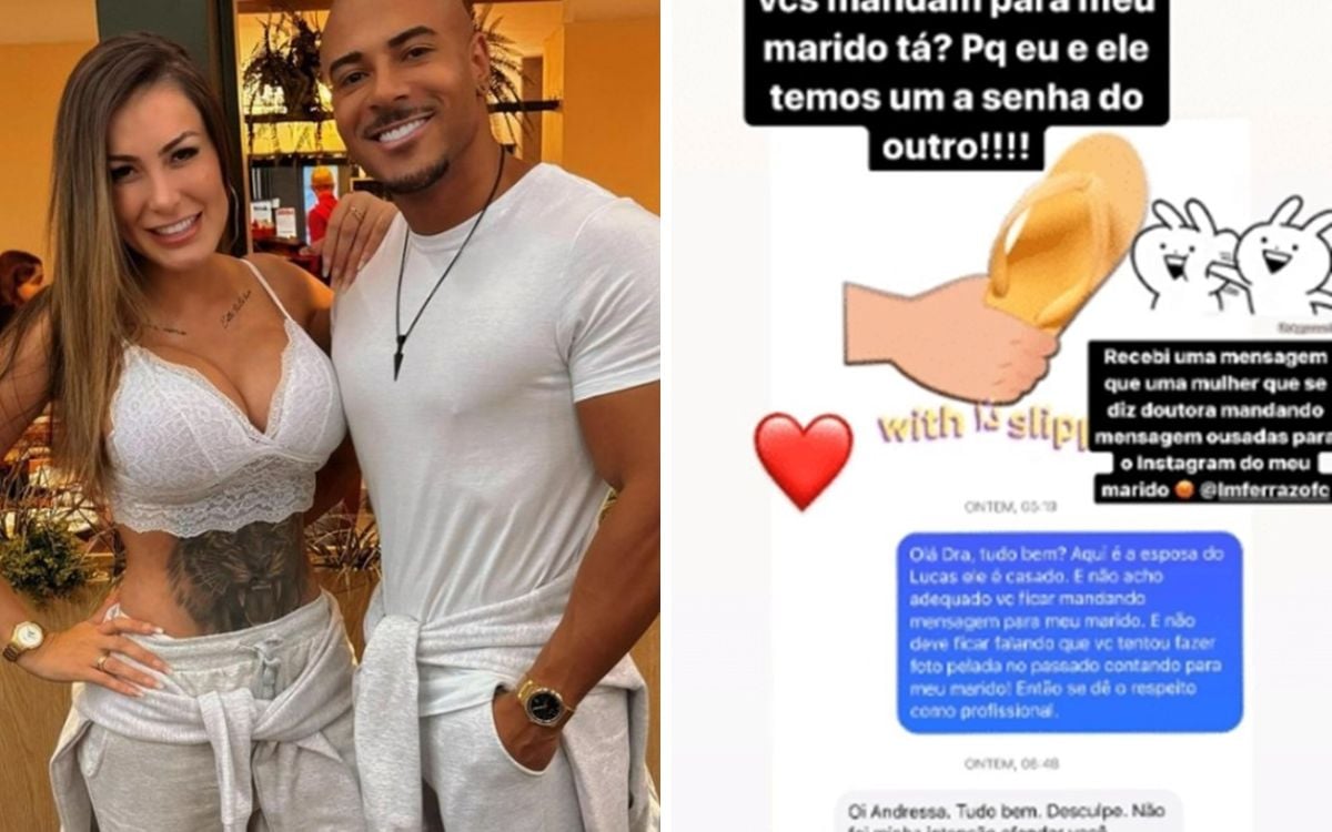 Marido de Andressa Urach é assediado por mensagens de "fã"