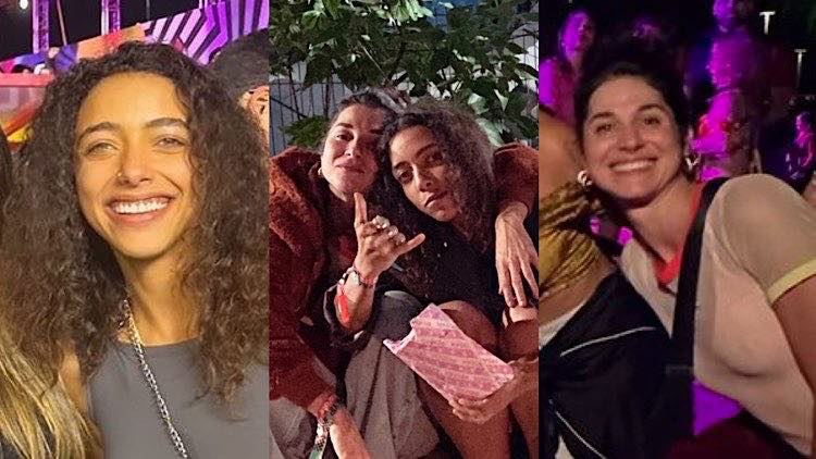 Chandelly Braz e Alice Carvalho  assumem affair com beijão durante show no RJ.