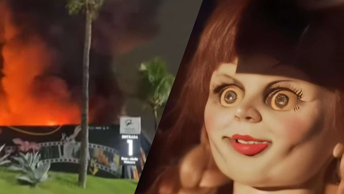 Incêndio na exposição, Casa Warner, no Rio de Janeiro destrói objetos originais usados em grandes sucessos do cinema, como a boneca Anabelle.