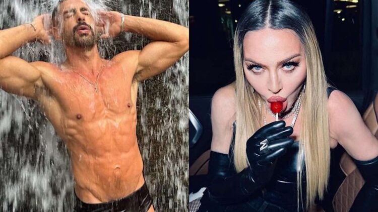 Cauã Reymond posta foto de sunga em cachoeira e ganha Madonna como seguidora.