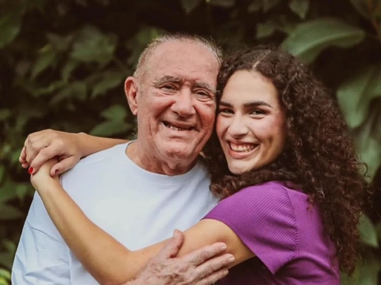 Renato Aragão e filha