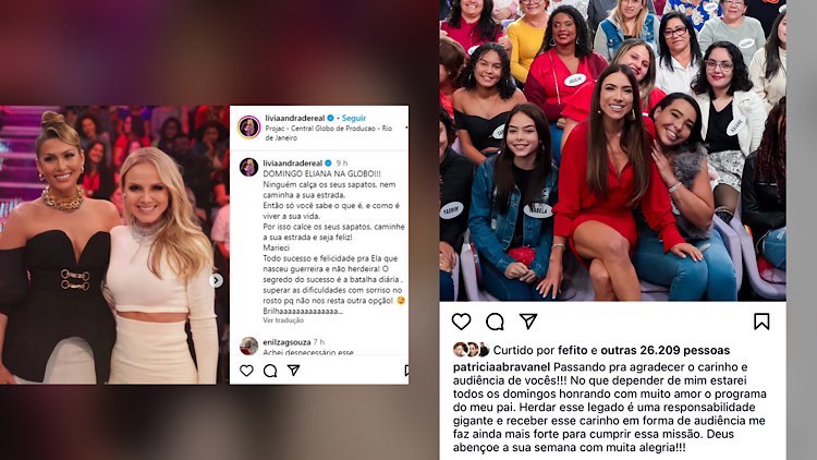 Lívia Andrade manda indireta para Patrícia Abravanel e leva resposta "na lata".