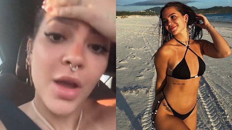 Mel Maia reage após ser apontada como mulher que aparece em vídeo de sexo explícito vazado nas redes.