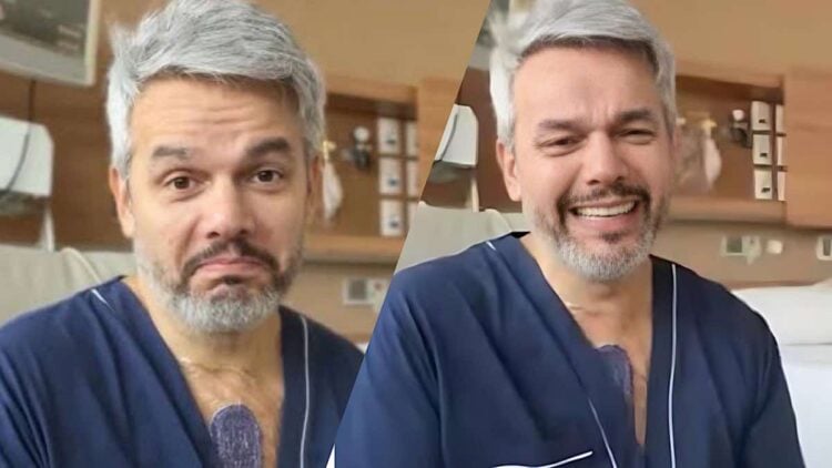 Otaviano Costa vai ás lágrimas após cirurgia de 7 horas para tirar um aneurisma da aorta: “Vida em risco”