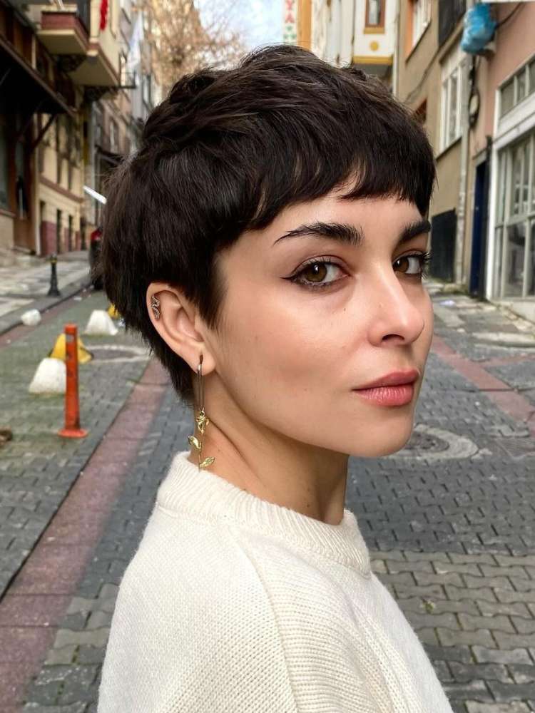 Opção de pixie cut