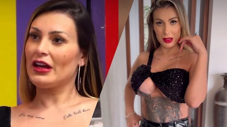 Andressa Urach passa mal após varar a madrugada gravando cenas de amor intenso: “Uma dor”