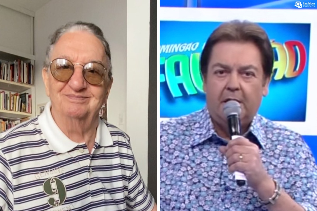 Caçulinha e Faustão em uma montagem