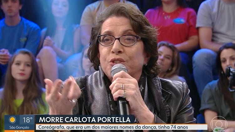 Carlota Portella morre aos 74 anos no Rio de Janeiro.