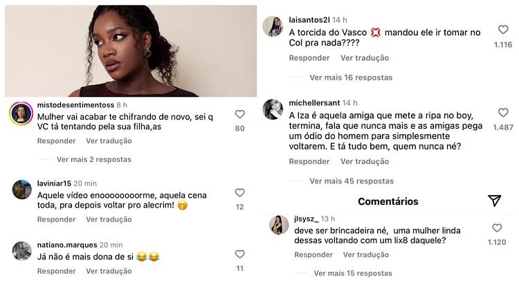 Iza é detonada ao ter possível volta com Yuri Lima especulada nas redes.