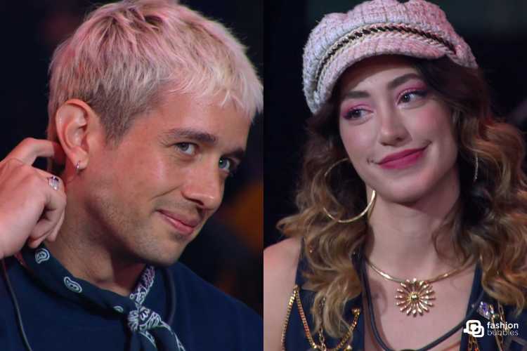 Matheus, loiro, e Nicole, branca com cabelos claros, estão no Duelo do Estrela da Casa